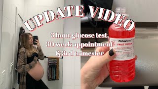 update 3 hour glucose test 30 week apt and 3rd trimester so far [upl. by Adorl361]