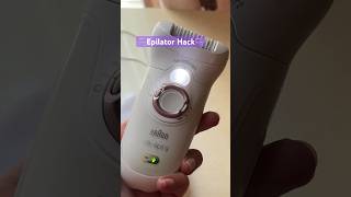 Epilator Hack to feel less pain skincare hairremoval braunsilkepil9 [upl. by Nickola779]