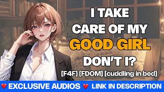 F4F ASMR GF  Dom Girlfriend Cant Stop Cuddling You kisses amp cuddles Fdom rain sounds [upl. by Podvin952]