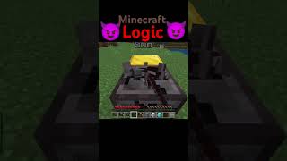 Gold pickaxe can mine gold block 🤔 minecraft logic [upl. by Ayomat]