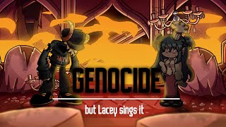 Vs Tabi  Genocide but Lacey sings it  Laceys Games FNF cover [upl. by Koloski649]