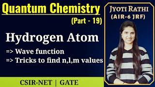 Hydrogen atom quantum mechanicsWave functionHow to find n l m quantum numbersSpherical harmonics [upl. by Atul]