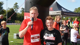 Neusässer Volkslauf 2023 im Lohwaldstadion Neusäss mit Tina Schüssler amp Bgm Richard Greiner [upl. by Griswold]