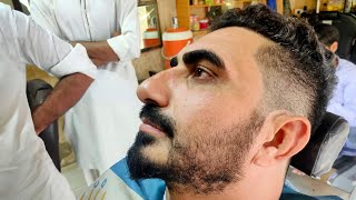 A Poor Homeless Man Give Amazing Beard Transformation with Scissors ASMR  Fast Haircut Asmr [upl. by Lleroj]