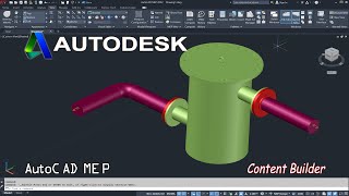 AutoCAD MEP How to create content Builder Create MVpart Autodesk [upl. by Anerec963]