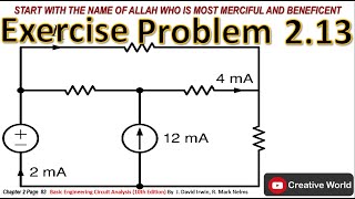 Chapter 2 Exercise Problems 213 Solution  Linear Circuit Analysis [upl. by Wardle87]