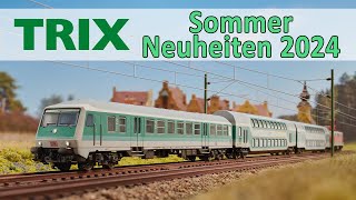 🚊🆕 Trix und Minitrix Modellbahn Neuheiten Sommer 2024  Spur H0 und N [upl. by Gambrell736]