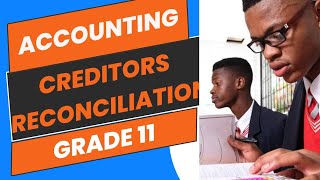 Accounting Grade 11 Creditors Reconciliation Statement June 2022 Paper 1 [upl. by Cirdnek]