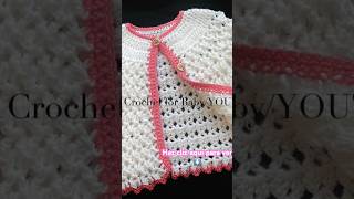 Linda chambritas para niñas con gancho \baby cárdigan crochetforbaby shorts crochet ganchillo [upl. by Yesac691]