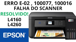 🏆IMPRESSORA EPSON L4160 ERRO E02 [upl. by Enilekaj]