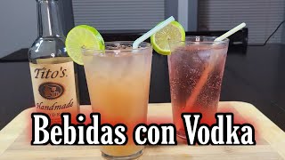 Cómo hacer bebidas con vodka usando 3 ingredientes 🍹 [upl. by Diver23]