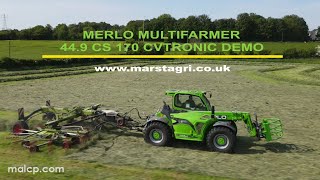 4k Merlo MULTIFARMER 449 CS 170 CVTRONIC Demonstration by Marstagri  full length video to follow [upl. by Upton409]