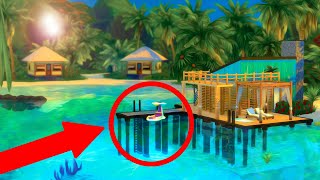 Sims 4 Island Living Beach Shack Build [upl. by Yeniffit]