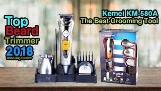 Kemei KM580A  Beard Trimmer  Hair Clipper  Nose Trimmer Baby Trimmer Shaver Shop Bangladesh [upl. by Nortyad]