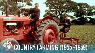 Country Farming Innovations of the Modern Tractor 19551959  British Pathé [upl. by Atte]