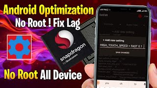 Android Optimization No Root  Fix FPS Shutters  Fix Lag  Max FPS  No Root [upl. by Berny]