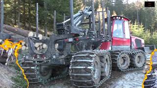 Komatsu Forwarder  2020  《 🌲 Diesel Power Tour Saualpe Kärnten 🌲 》5  5 [upl. by Acissey]