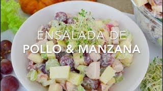 ENSALADA DE POLLO amp MANZANA  Recetas fáciles Pizca de Sabor [upl. by Kelton]