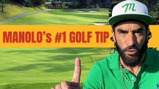 MANOLO’s 1 GOLF TIP to produce a nice straight ball flight [upl. by Showker]