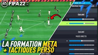 TUTO FIFA 22  La FORMATION la plus META  TACTIQUES PERSO  412122 TIKI TAKA [upl. by Bendicty236]