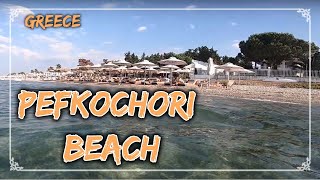 Pefkochori beach near Agistri beach bar in Halkidiki [upl. by Vigen]