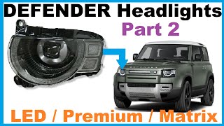 Land Rover Defender L663 Headlamp Upgrade LED to Premium LED  is it possible [upl. by Schnabel16]