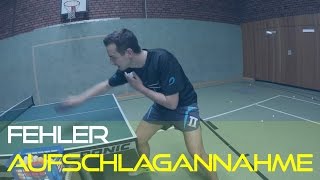 Häufiger Fehler bei der Aufschlagannahme  Tipp für dein Spiel  Tischtennis Helden [upl. by Anetsirk]