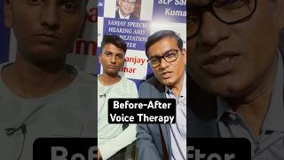 Mutational Falsetto Voice Therapy Progress  Puberphonia PrePost  8 Day  shorts slpsanjaykumar [upl. by Whale]