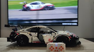 Copie Lego Porsche 911 RSR AliExpress Cu Remote Control [upl. by Hulbert]