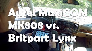 Autel MaxiCOM MK808 vs Britpart Lynx diagnostics  a tale of two tools [upl. by Arries]