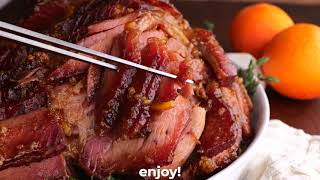 Baked Ham with Orange Honey Ham Glaze [upl. by Asirehc]