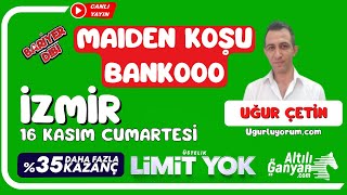 İZMİR  Canlı Yayın  Bariyer Dibi  16 Kasım 2024 Cumartesi atyarisi [upl. by Yaja]