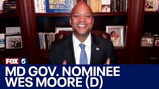 One on one with Maryland Democratic Governor Candidate Wes Moore  FOX 5 DC [upl. by Clifford]