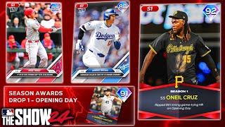 NEW SEASON AWARDS IN MLB THE SHOW 24 TROUT OHTANI AND MORE [upl. by Sergei]