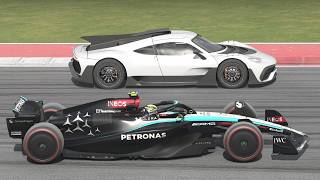 Mercedes F1 vs Supercars at Circuit of the Americas [upl. by Tisdale]