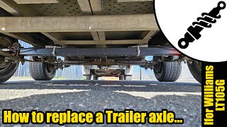 Ifor Williams trailer axle replacement 1634 [upl. by Fillender]