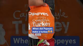 When did Popeyes make Turkeys shorts youtubeshorts [upl. by Ettenahc970]