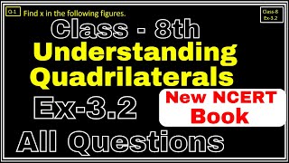 Class8 Ex32 Q1 to Q6 Quadrilaterals Chapter3 Math New CBSE NCERT Book Syllabus 202324 [upl. by Ymereg]