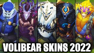 VOLIBEAR SKINS 2022  League of Legends [upl. by Anitram]