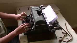 Speed Typing Test Halda Star Typewriter [upl. by Eittam]