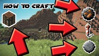 How to craft a Firework Star Firework Rocket and a Fire Charge [upl. by Yelrahc]