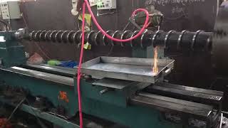 extrusion screw welding filling grinding 2500mm [upl. by Aiuqes]