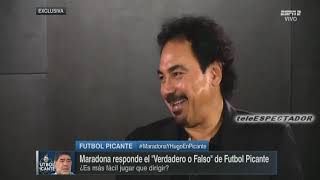 Diego Armando Maradona entrevistado por Hugo Sanchez y David Faitelson  Futbol Picante22 [upl. by Logan]