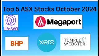 Top 5 ASX Stocks October 2024 [upl. by Drahnreb859]