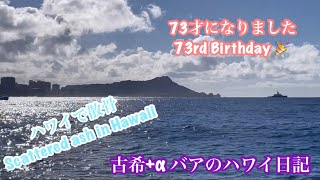 古希＋α バアのハワイ日記 73 回目のお誕生日Birthday Lunch ハワイで散骨Scattered ash  yukkihawaiichannel [upl. by Lowis886]