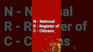 NRC और CAA की फुल फॉर्म क्या हैं  Full form of NRC  Full form of CAA  fullform  fullformgk [upl. by Merari828]