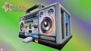 Giant Boom Box Bouncer Rental in Woodstock GA by Chrisally Events and Party Rentals [upl. by Ahsemrac]