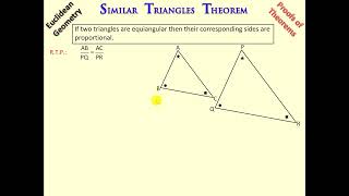 Proof Similar Triangles [upl. by Gnilyam]