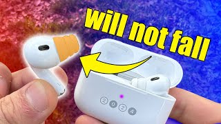 Best AirPods Pro Silicon Tip That I Tested and Wont Fall Off [upl. by Eisenstark780]