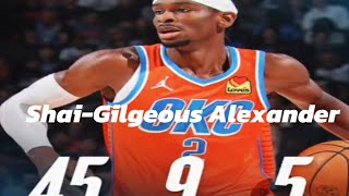 ShaiGilgeous Alexander leads the OKC thunders victory vs Los Angeles Clippers in a score 134128 [upl. by Dorena]